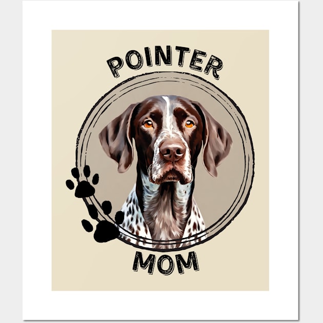 German Shorthaired Pointer Mom Dog Breed Portrait Wall Art by PoliticalBabes